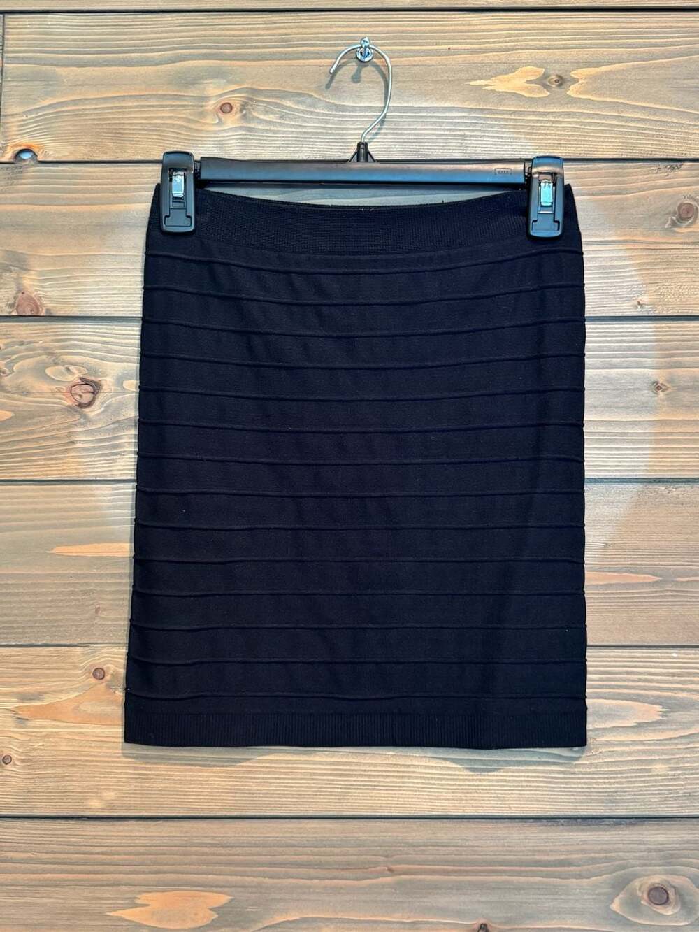 Dynamic Seamless Apparel Black Ribbed Seamless Mini Skirt One Size